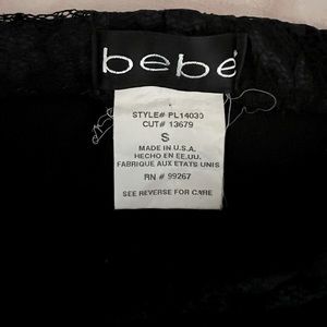 Bebe lace pants, black, small